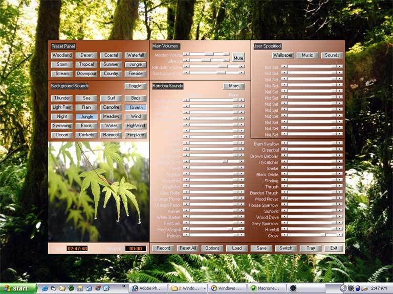 Atmosphere Deluxe: Sounds of Nature / Sound Effects Generator Screenshot